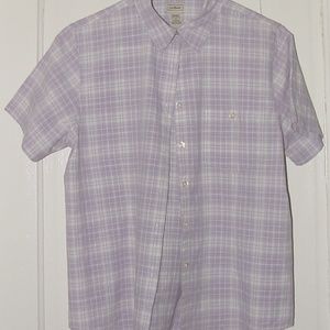 Vintage L.L.Bean WOMEN'S SZ.M lavender plaid shirt